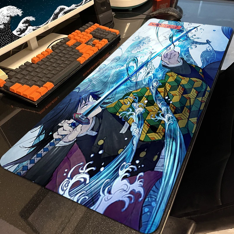 

Demon Slayer Kimetsu no Yaiba Large Mouse Pad XXL Computer Gaming Mousepad Tapis De Souris Anime PC Gamer Desk Mat Pad Carpet