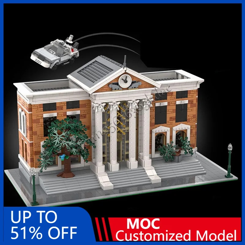 3003 ELEMENTÓW Dom Ulica Modułowy Powrót do Przyszłości Centrum Handlowe MOC Personalizowany Modułowy Zestaw Klocków DIY Prezent na Święta