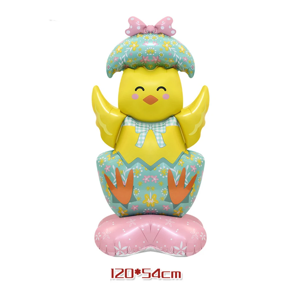 Nette Cartoon Weiß Hase Aluminium Folie Ballons Kaninchen Frohe Ostern Party Dekoration Lieferungen Kinder Favor Geburtstag Party Geschenk – Detail 7