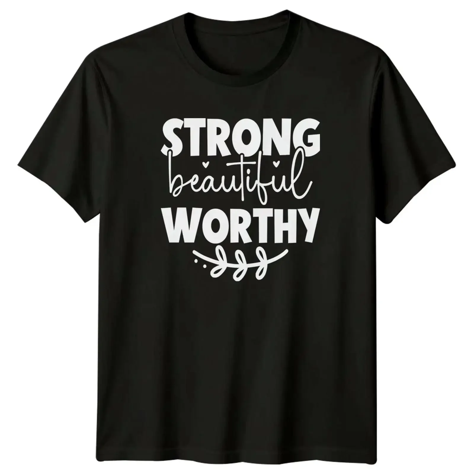 Stark schön würdig Damen T Shirt Glaube christlich Geschenk für Sie vintage Washed graphic Stylish Soft fashion