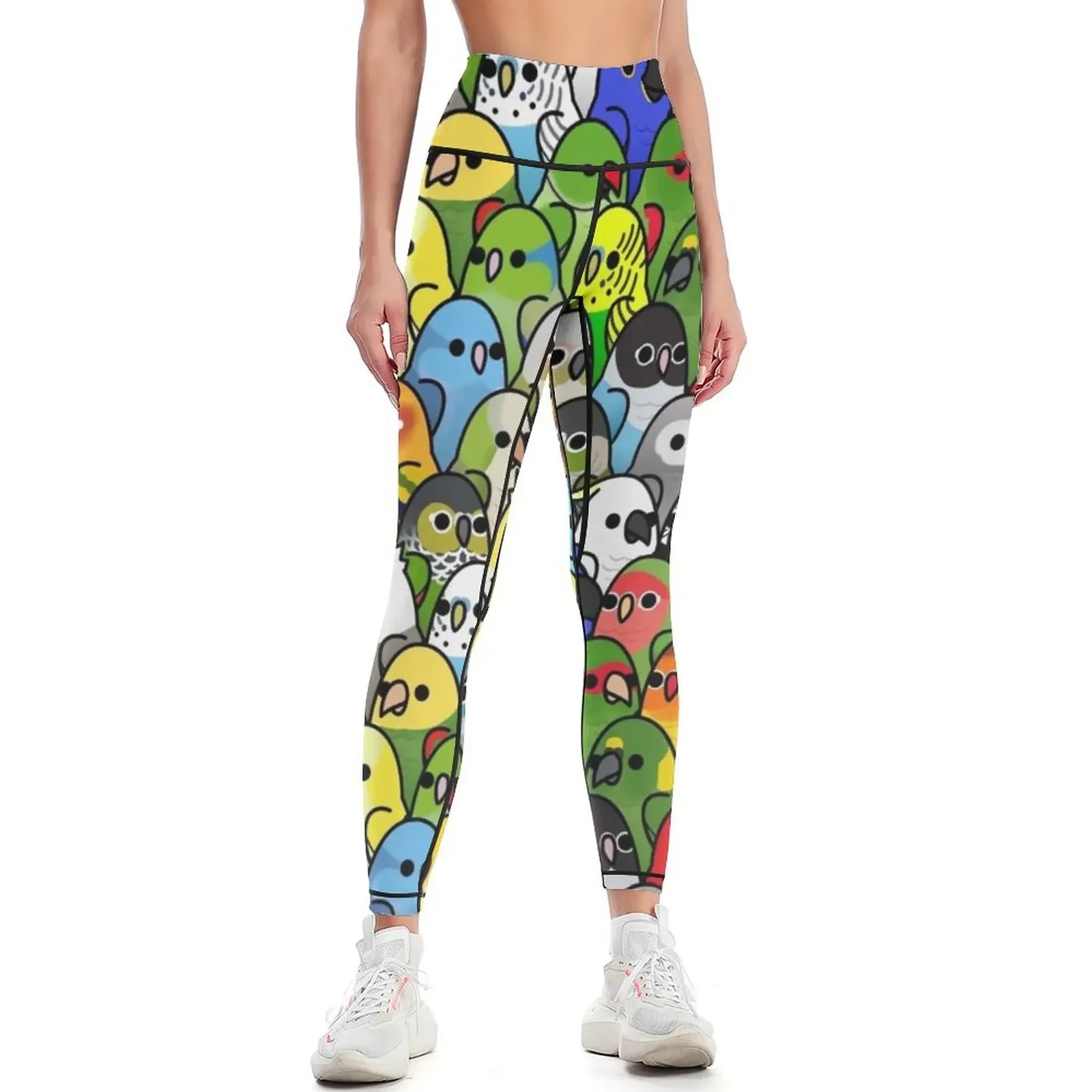 

Too Many Birds! Bird Squad Classic Leggings harem pants workout shorts gym's sportswear sports woman gym Womens Leggings