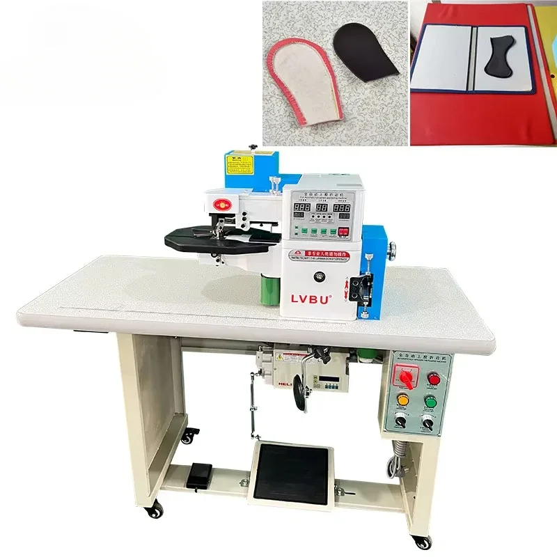 

188A Automatic gluing hot melt folding machine decorative box notebook handbag upper folding machine