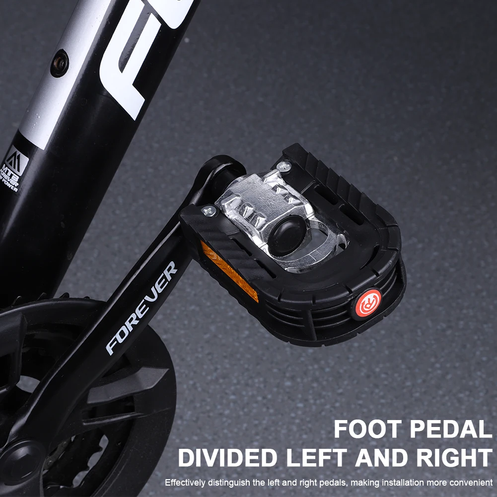 Fahrrad-Flachpedale mit Sicherheits-Reflektorelementen Radsport-Pedale Rutschfeste Universelle Faltbare Pedale für E-Bike MTB Fahrräder