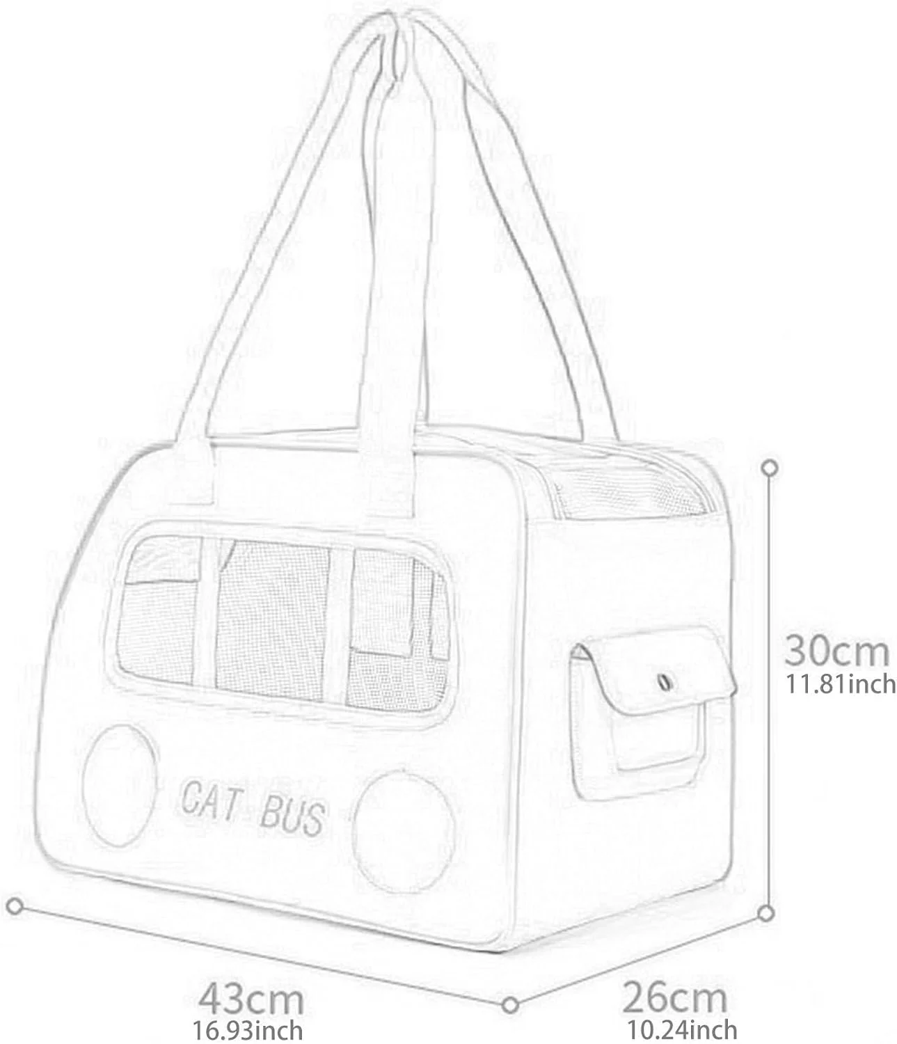

Cat Bag Out Portable Large Capacity Portable Trolley Case Dog Pet Trolley Cage Breathable Suitcase