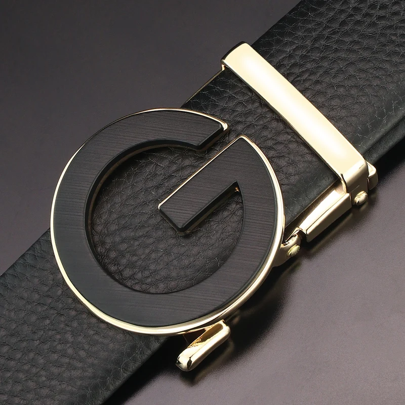High Quality 2025 New Designer Letter G Automatic Buckle Belts Men Genuine Leather Formal Younth Cowhide Ceinture Homme