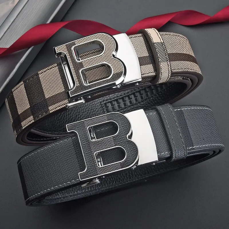 Luxury Brand Men Belt High Quality Leather Business Designer famous Belts for men Jeans Strap Male Metal Buckle belt