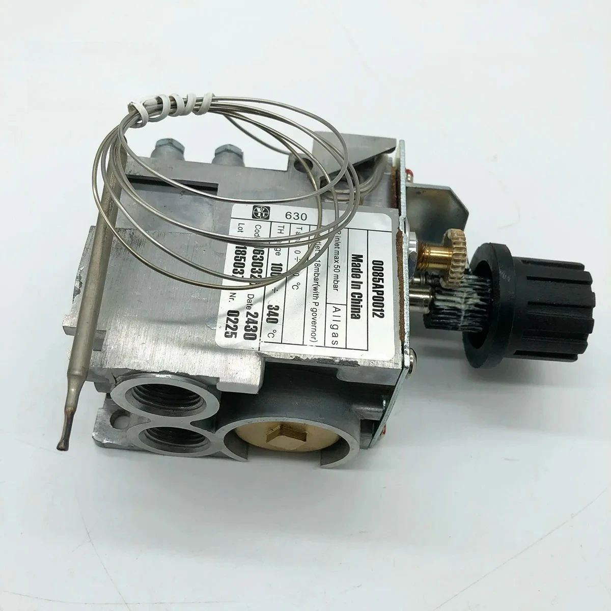 Gas Fryer Accessories 0630326 0085AP0012 100~340℃ Degree Thermostatic Gas Control Valve For EUROSIT 630 Replacement