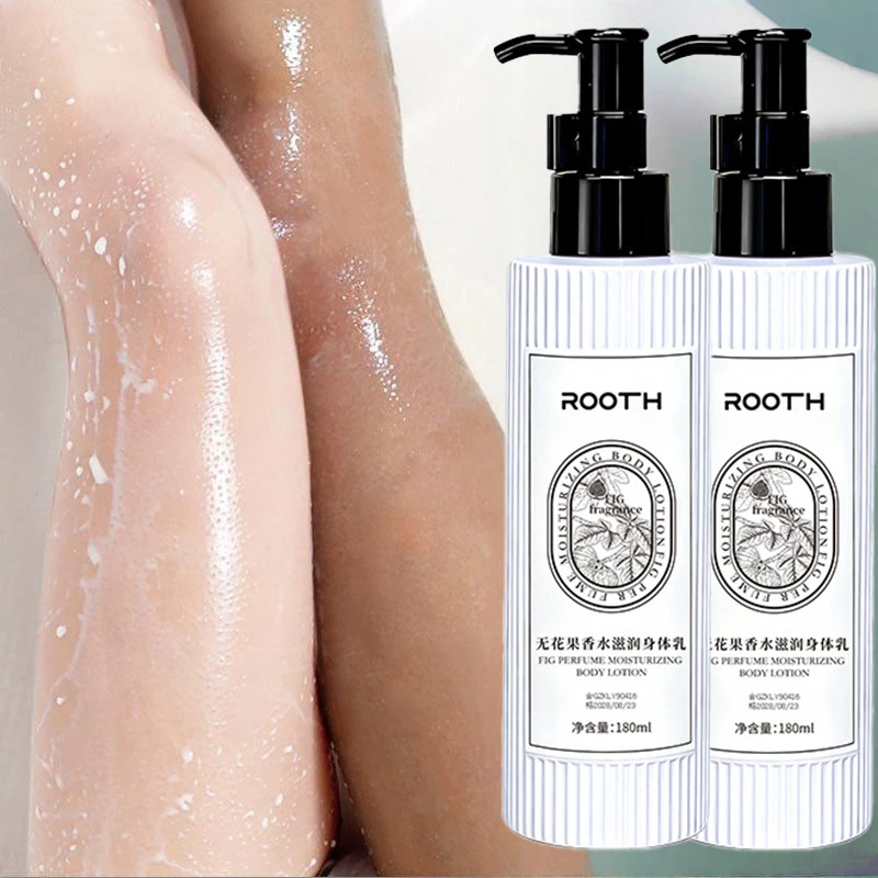 لوشن الجسم برائحة التين، مغذي للترطيب العميق، بشرة قوية ناعمة وتجديد شبابها، مضاد للتجفيف، يزيل الجلد الميت