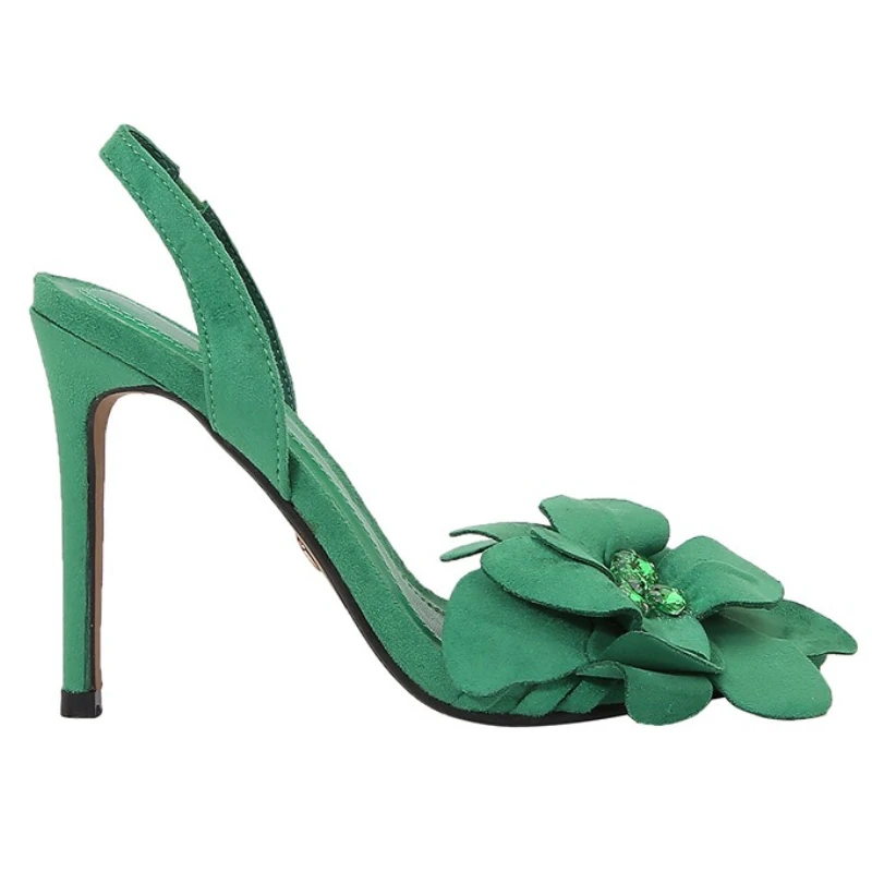 green dress lady heels Kelly Green Cotton Linen Blend Mini Dress - Shirt Dresses main image 0