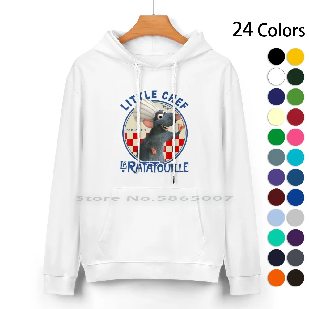 Ratatouille Little Chef Remy Design Pure Cotton Hoodie Sweater 24 Colors Little Chef France Mouse Paris Cartoon Colette Food