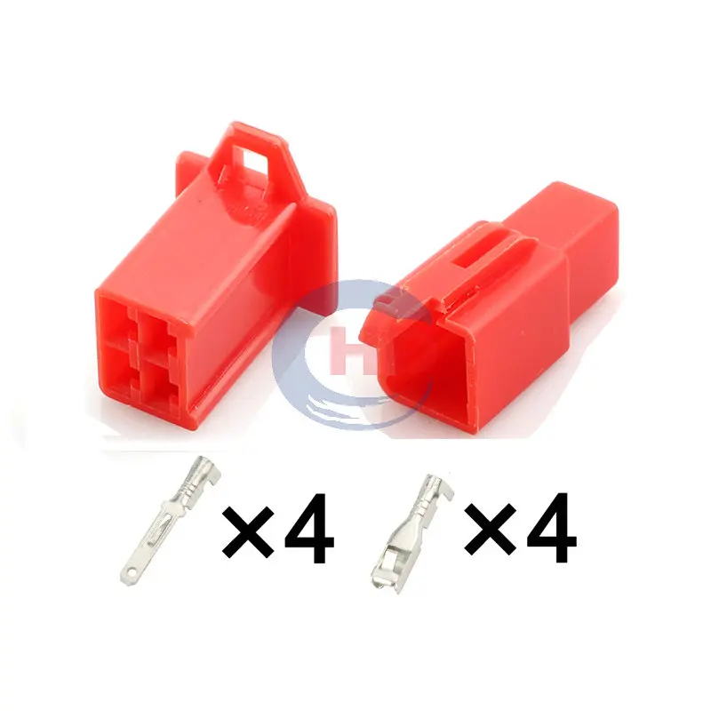 1-20 sets  4pin auto wiring harness plug cable electric plug connector HD041A-2.8-11R HD041A-2.8-21R