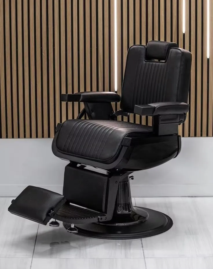 Classic Black Barber Chair, Barber Shop Special, Beauty Salon Furniture, Barber Chair