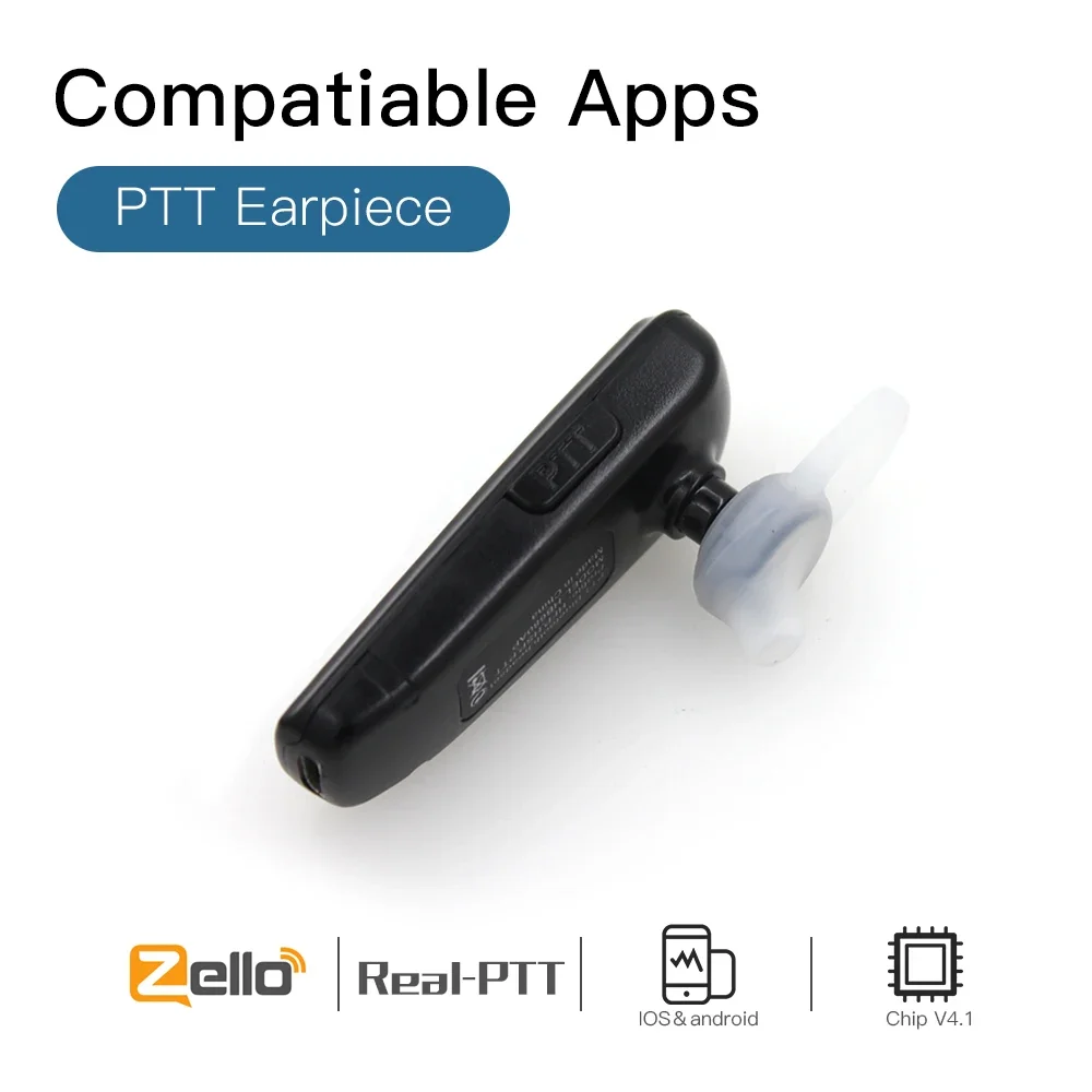 

PTT wireless headset HB680AP Wireless Speaker Microphone earpiece Work With Zello For Android and IOS System