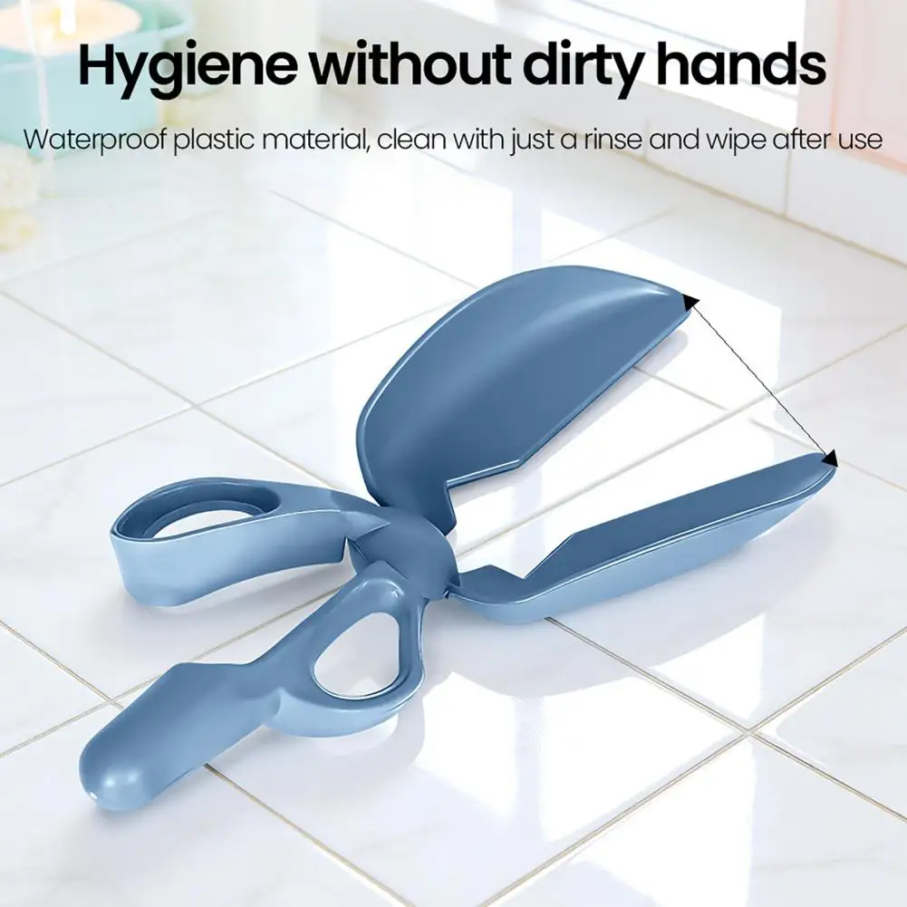 One-handed Poop Scooper Portable Dog Pooper Scooper Tool Mini Pet Picker Shovel Plastic Poop Scoop for Indoor Outdoor Yard