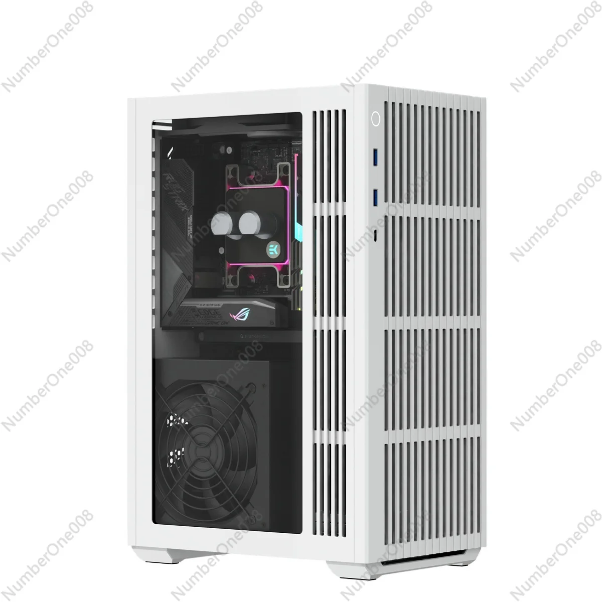 

K3PRO Vertical ITX Case Vertical Airflow A4 Water Cooling Formd T1 SSUPD NR200