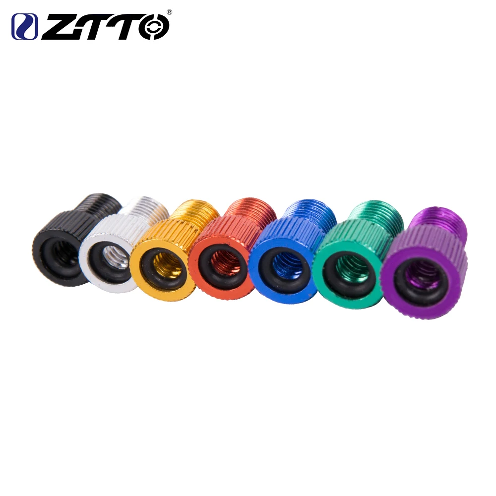 ZTTO Fahrradventil-Adapterkappe, Konvertieren Sie Presta in Schrader-Adapter, französisches Ventil, Fahrraddüse, Inflator, Nippel, MTB-Fahrradzubehör