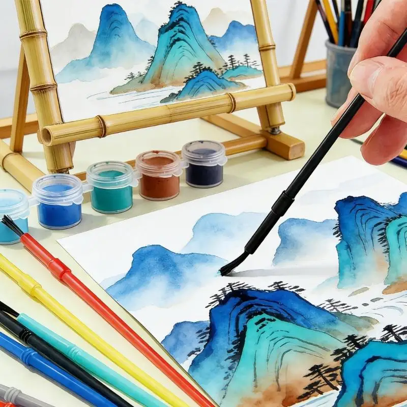 100Pieces Colorful DIY Paint Brushes For Kids Art And Crafts Oil Painting Pen 