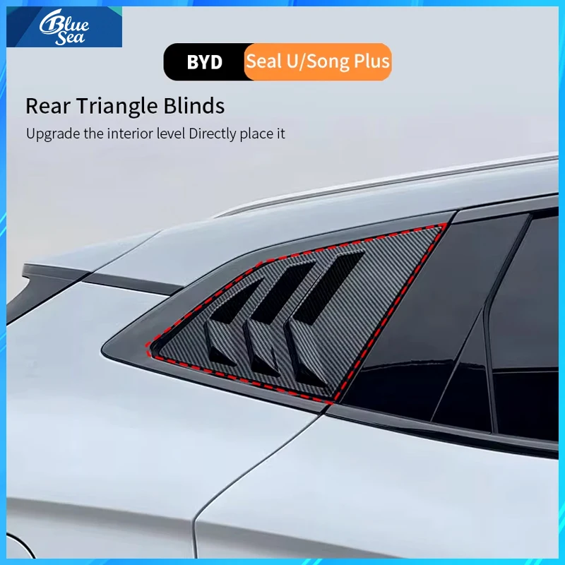 Good Quality New Car Rear Triangular Blinds Modified Window Air Outlet Body Exterior Interior Modified For BYD Seal U DM-i Song