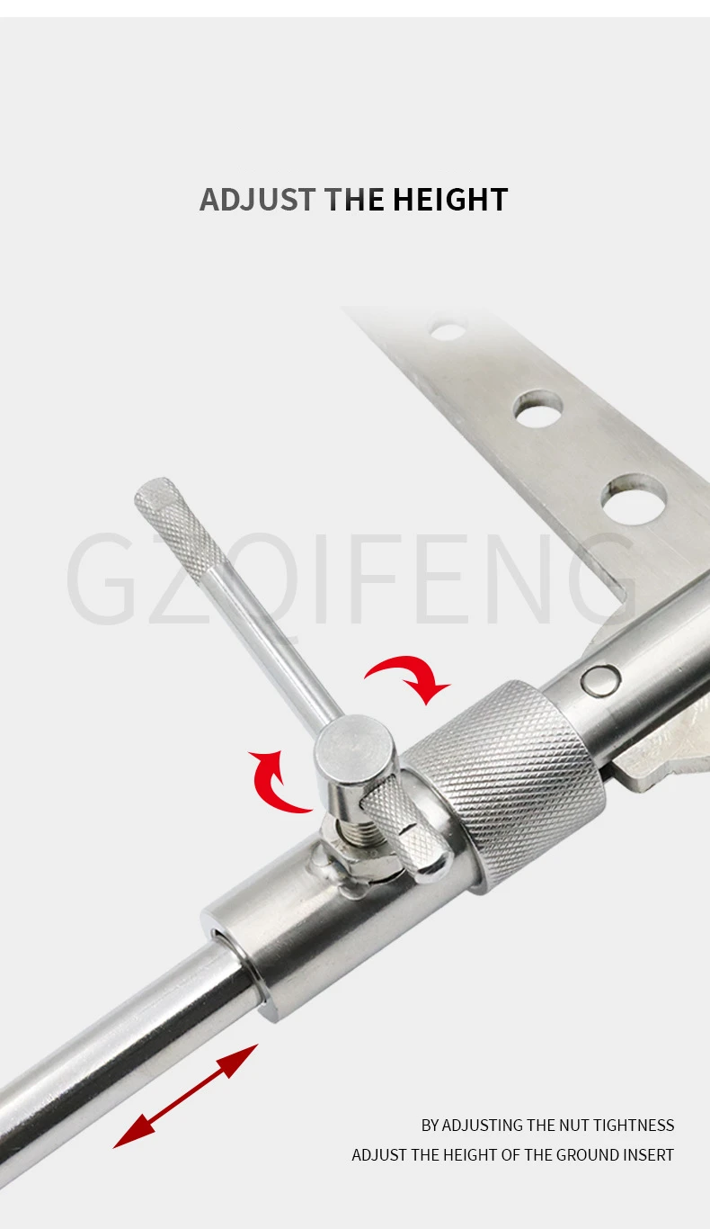 ZYZHE Angelrutenhalter aus 304 Edelstahl mit Mehrfach-Winkelverstellung, Meeresangelruten-Halterung, Rutenstützwerkzeug – Detail 16