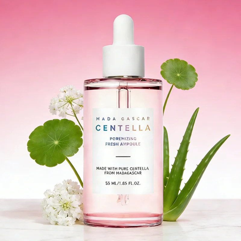 Centella Asiatica Facial Serum 55ml Deep Hydrating Brightening Skin Ampoule Essence Soothing Repair Face Care Liquid