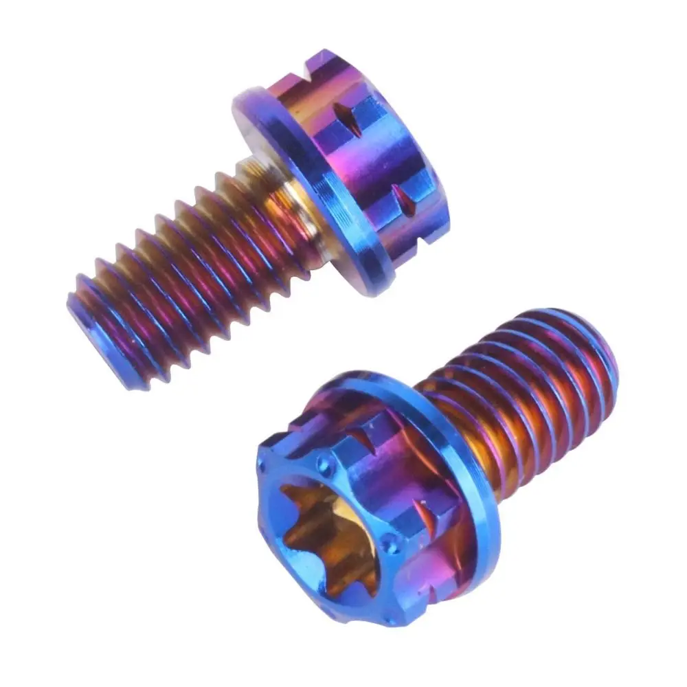 Decorative Screws GR5 Titanium Alloy Titanium Alloy Screws M6 10/15/20/25/30mm Titanium Bolt Anti-Theft Screws