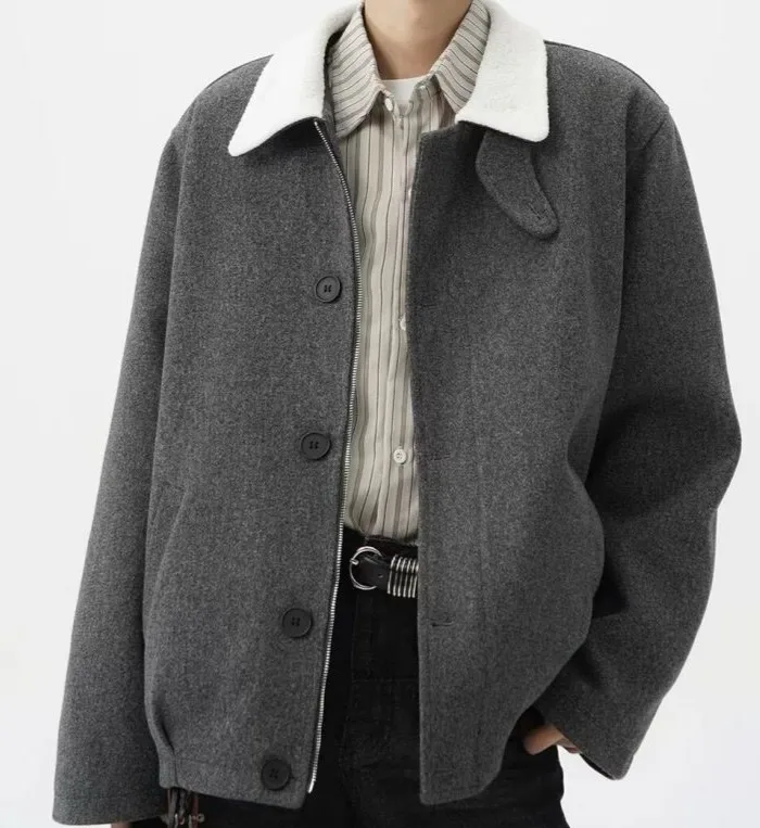 

Wool Blend Jacket Man Green Mens uflage Concealment Disguise Hunting Fishing Outdoor Wilderness Survival Protection Safety