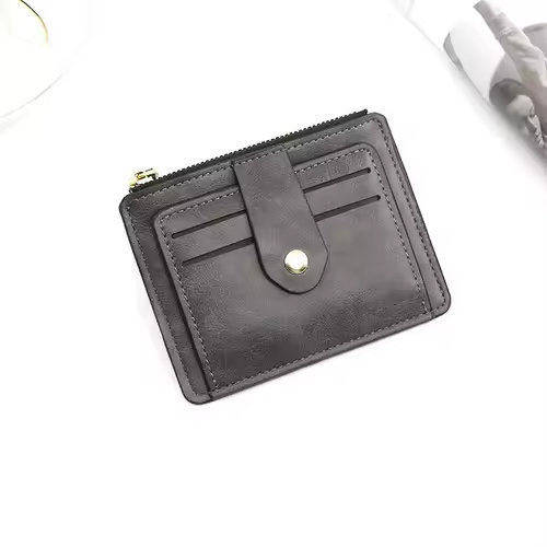 Luxury Small Men's Credit ID Card Holder Wallet Male Slim Leather Wallet with Coin Pocket Brand Designer Purse for Men Women - Image 7