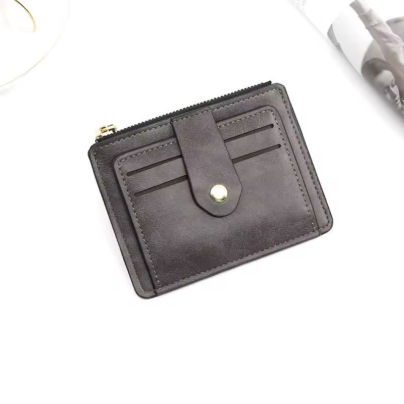 Luxury Small Men's Credit ID Card Holder Wallet Male Slim Leather Wallet with Coin Pocket Brand Designer Purse for Men Women - Image 7