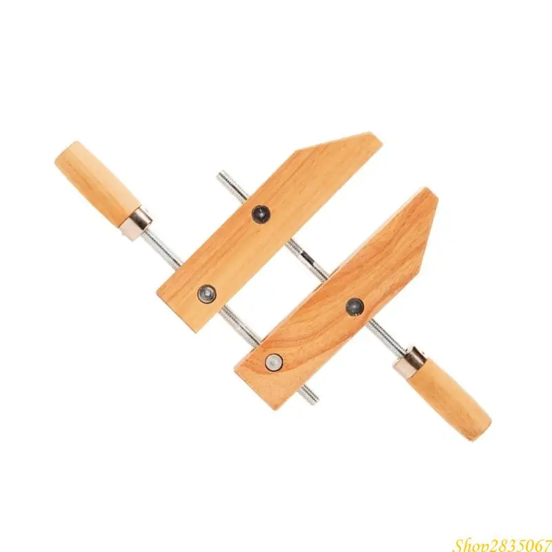 Efficient Parallel Clamp for Swifting Operation Strong Grip Wooden Handscrew Clamp for Craftsmen in Setting 831F