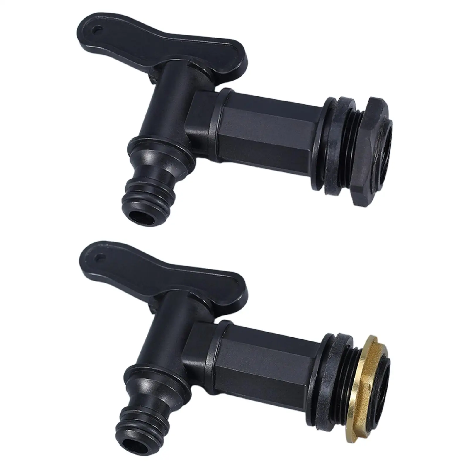 Water Butt Tap Connector, Storage Tank Hose Connector, IBC Tank Adapter Barrel Adaptor