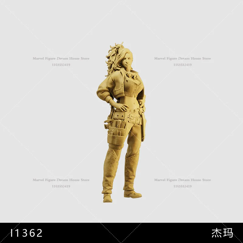 1/64 1/43 Miniatur-Szenenpuppe im Maßstab 1:35 Bold Hot Girl Hunter Gemma Rollenspiel-Actionspiele Unpanited Weiße Mini-Actionfigur