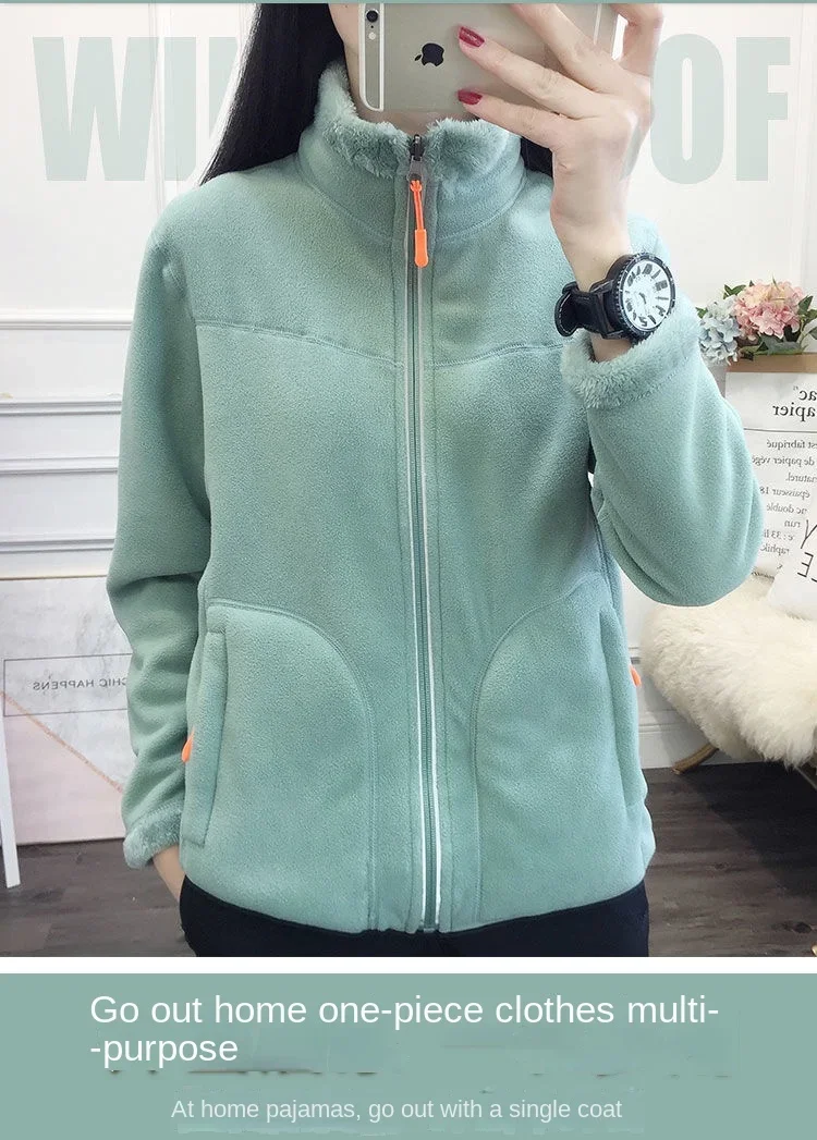 Giacca In Pile Invernale Da Donna Con Cappuccio – Felpa In Tessuto Corallo Soft, Maniche Lunghe E Zip, Perfetta Per L’outdoor