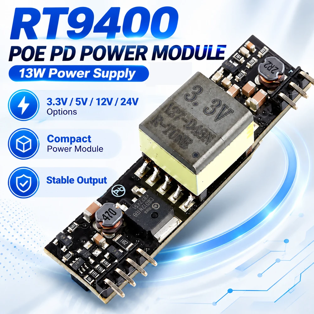 RT9400 POE PD Power Supply Module AF Standard 13W 5V 12V