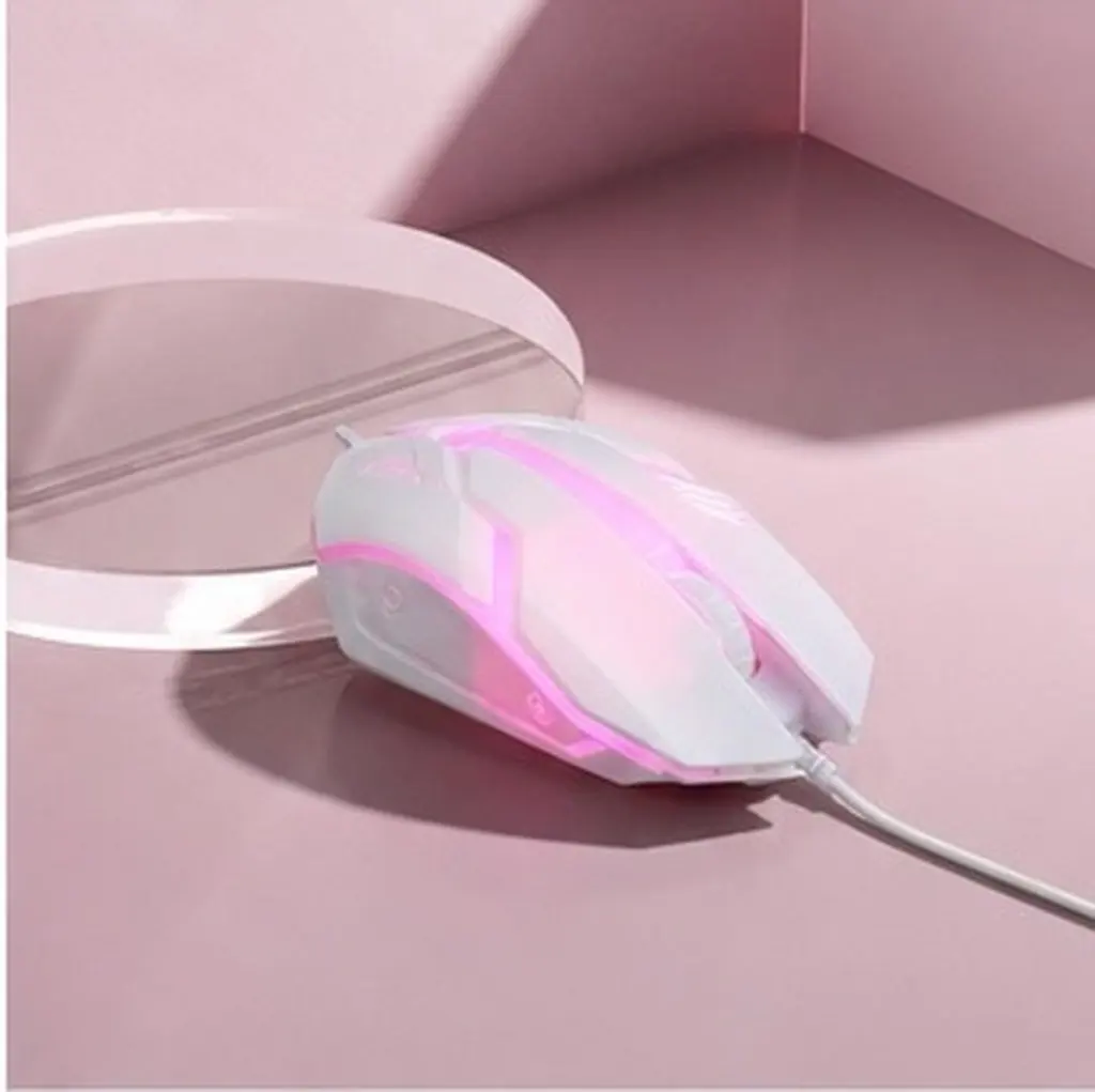 Wired USB Backlit Gaming Mouse White Ergonomic Design Accurate Control Desktop Laptop Computer Game Accessories