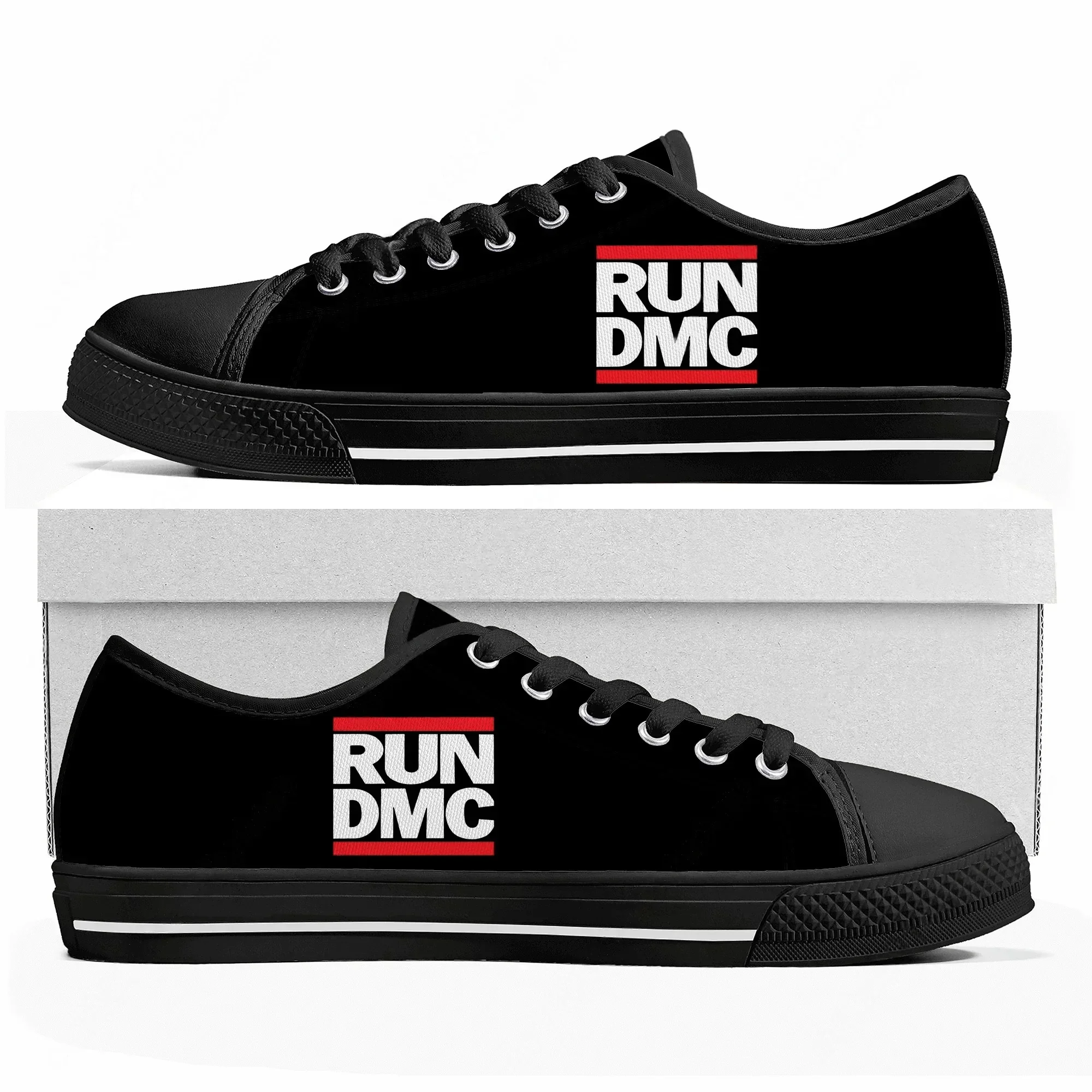 Run DMC Low Top High Top Sneakers Mens Womens Teenager High Quality Canvas Sneaker 3D Print Casual Shoes Personalized Shoe