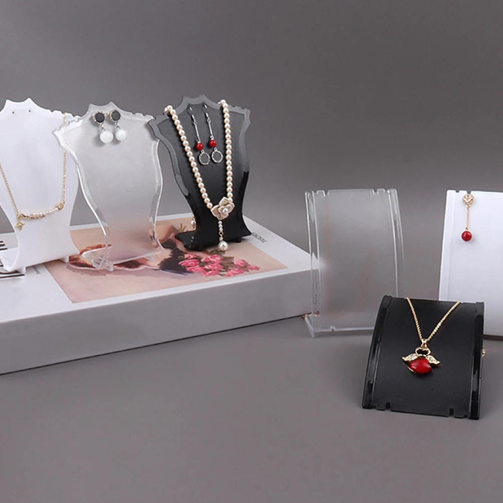 

6 Pcs Monitor Earring Display Stand Jewelry Holder Plastic for Selling Showcase