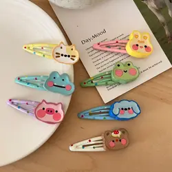 Candy Color Cartoon Hairpin Sweet Hair Accessories Korean Style Lovely Barrettes Headwear Frog Cute Duckbill Clip Daily