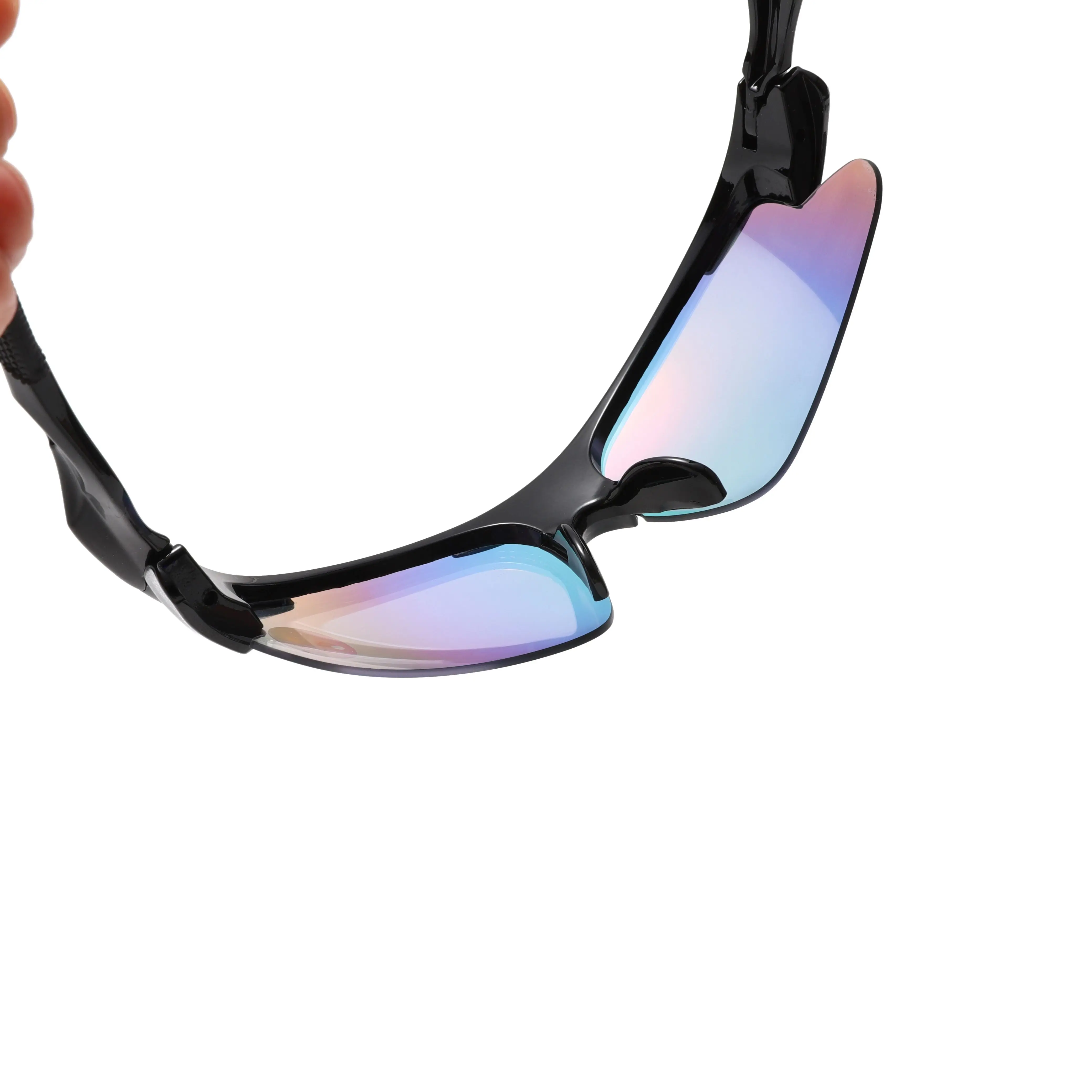 Photochromic Color-Coated Sports Glasses, Lightweight Half-Frame Cycling Sunglasses, Versatile Eyewear for Outdoor Activities