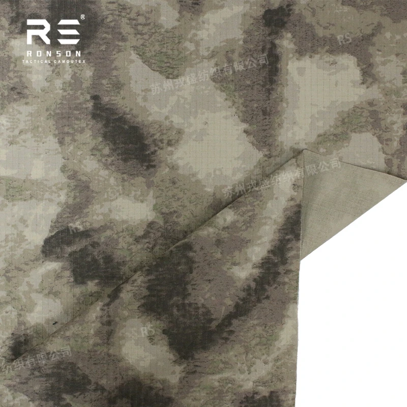hot sale 65%polyester 35%cotton Ripstop fabric A-TACS-FG/A-TACS-AU tc6535 tactical fabric use for uniform in stock