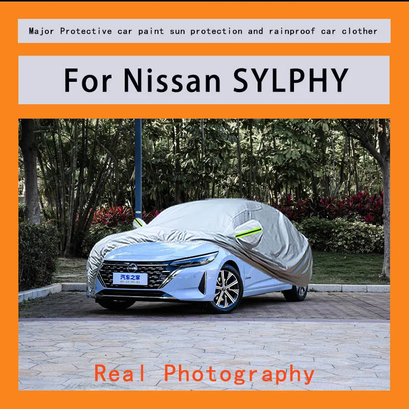 

﻿﻿For Nissan SYLPHY Car Covers Outdoor Waterproof Dustproof Sun Rain Snow Protection Thick Oxford Cloth Full Outer Cover