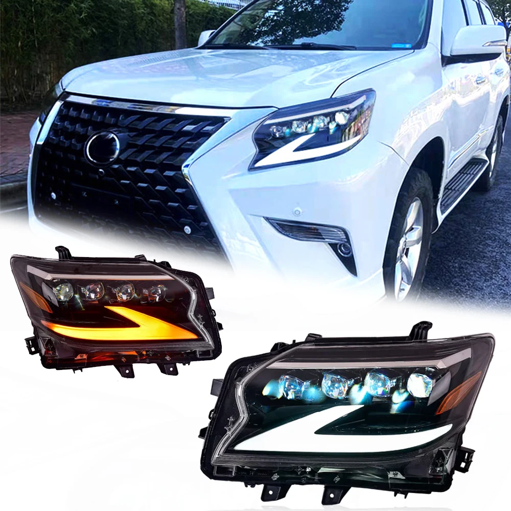 

LED HeadLights for LEXUS GX GX470 14-20 4 lens style full led DRL Car head lamp Assembly Signal Auto Accessories Modified Lamp