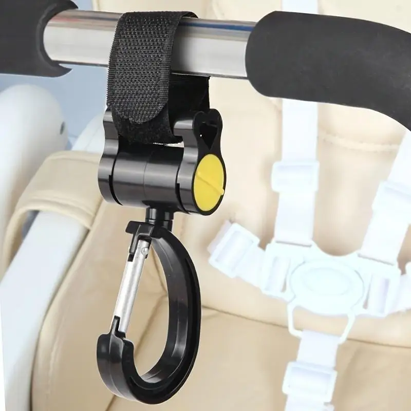 

2PCS Universal Outdoor Stroller Accessories 360 Degree Cart Organizer Storage Bag Hanger Baby Pram Hooks Rotate Hanging Hook