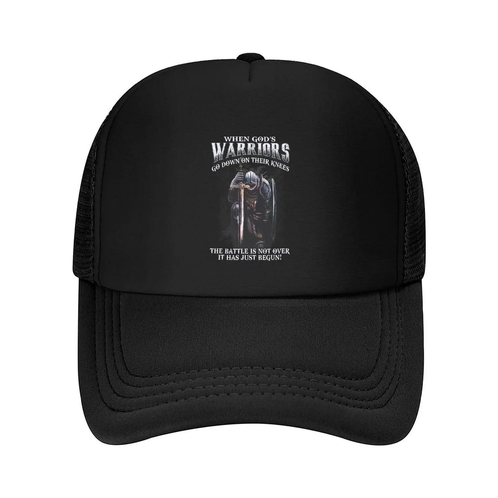 

When God is Warriors Go Down On Their Knees Tshirt Baseball Cap men's big size hat tea Hat Luxury man cap Men's Hats Women's