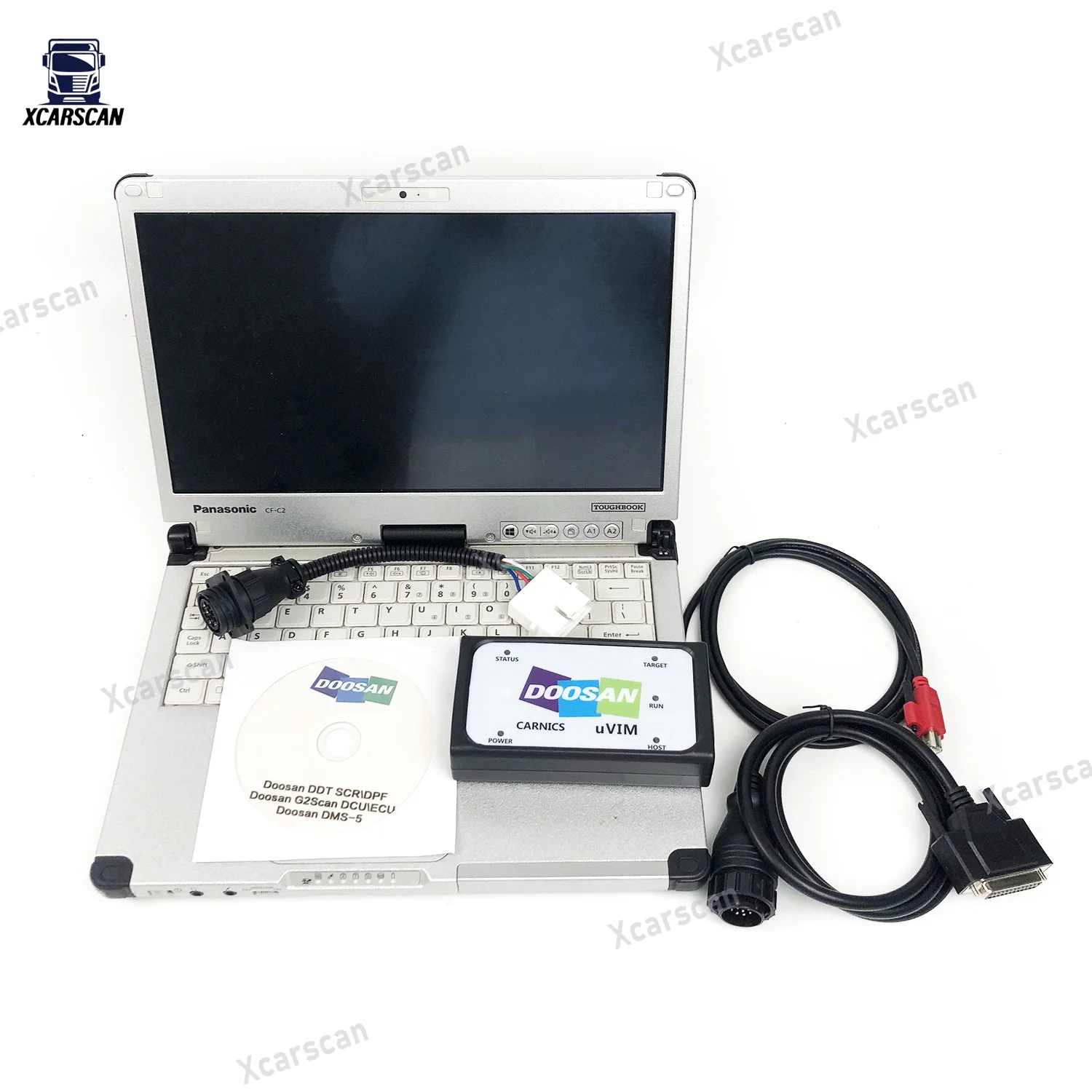 For Doosan Diagnostic Tool uvim Excavator Forklift Engine Fault Detector Interface DDT SCR DPF DCU ECU Scanner Fault Detection