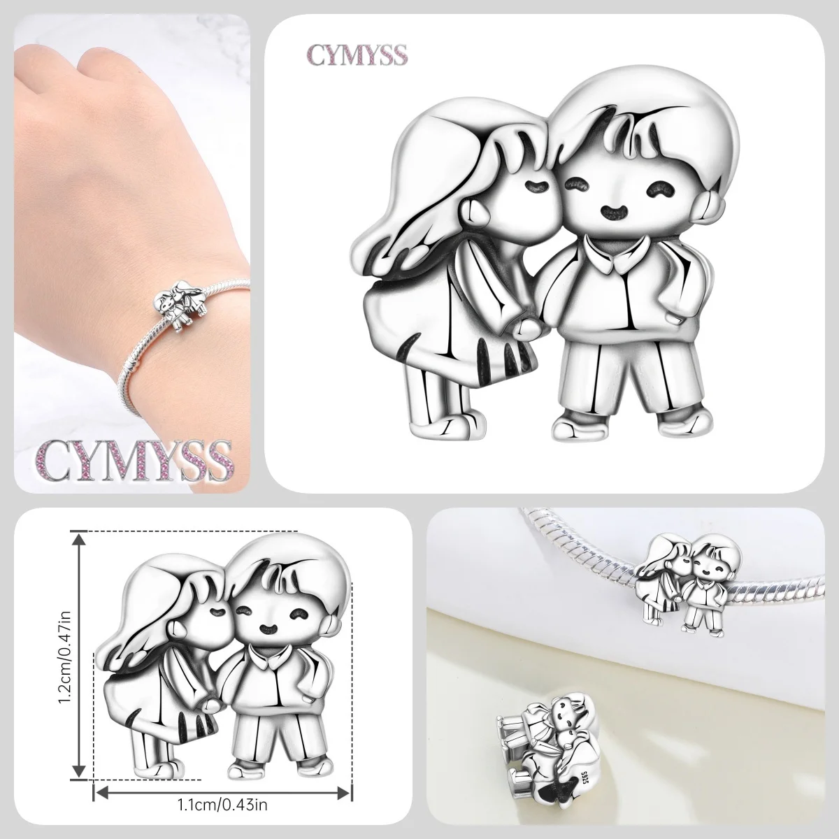 HEIßER 925 Sterling Silber Cartoon Charakter Arzt Krankenschwester Paare Perlen Fit Frauen Armbänder Charms DIY Geburtstag Party Geschenke Schmuck – Detail 39