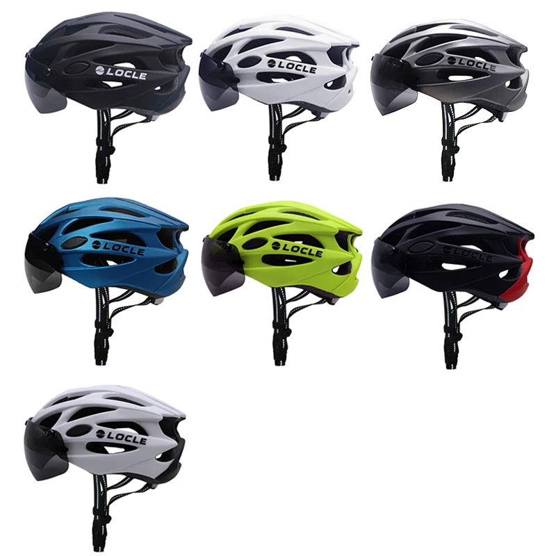 LOCLE 3 Colors UV400 Bike Bicycle Cycling Helmet Magnetic Goggles or Glasses Gafas Ciclismo (Only for LOCLE Magnetic Helmet)