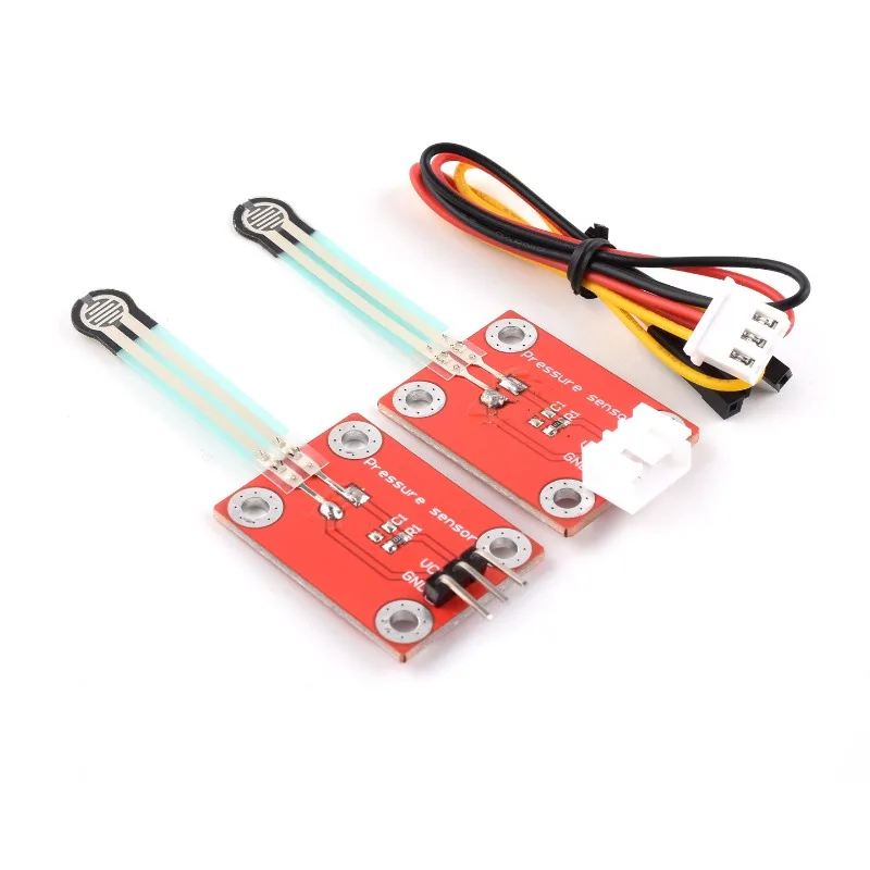 Resistive film pressure sensor module is suitable for Raspberry Pi/Arduino/Microbit development boards.