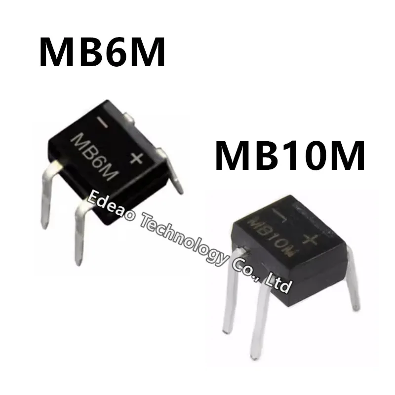 20~100pcs/Lot MB6M MB10M DIP-4 Rectifier Bridge MB6M MB10M