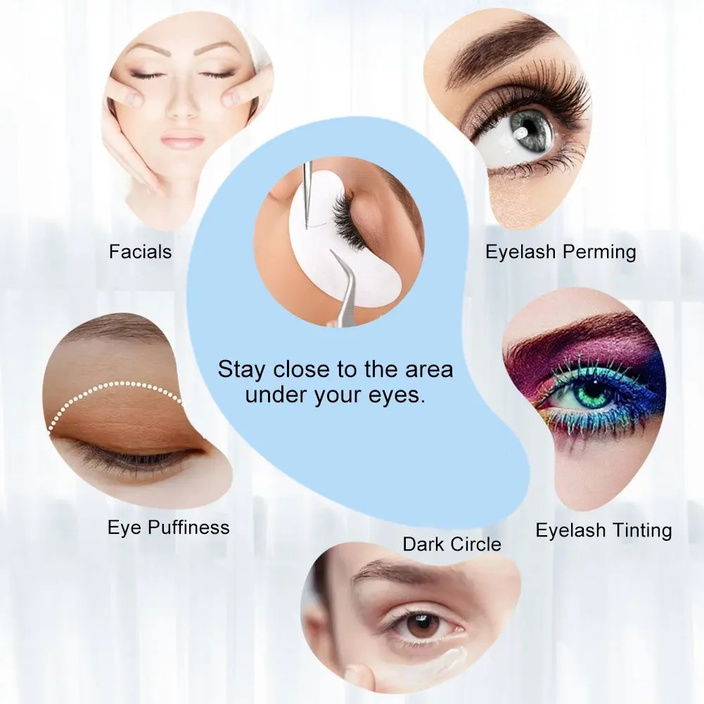 20 pares remover hidrogel olho remendo adesivo junta extensão dos cílios ferramentas de maquiagem sob remendos dos olhos almofada isolamento