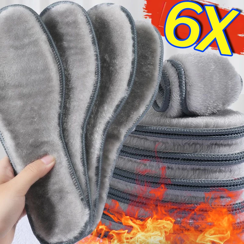 

Зимние термофетровые стельки, утепленные стельки с подогревом для мужчин и женщин, дышащие зимние ботинки, подушечки для обуви с имитацией кролика